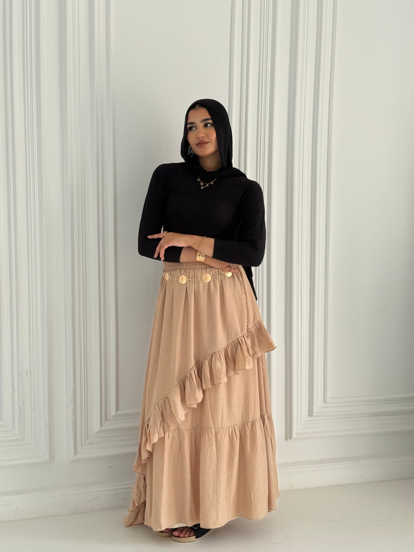 HANIN SKIRT (BEIGE)