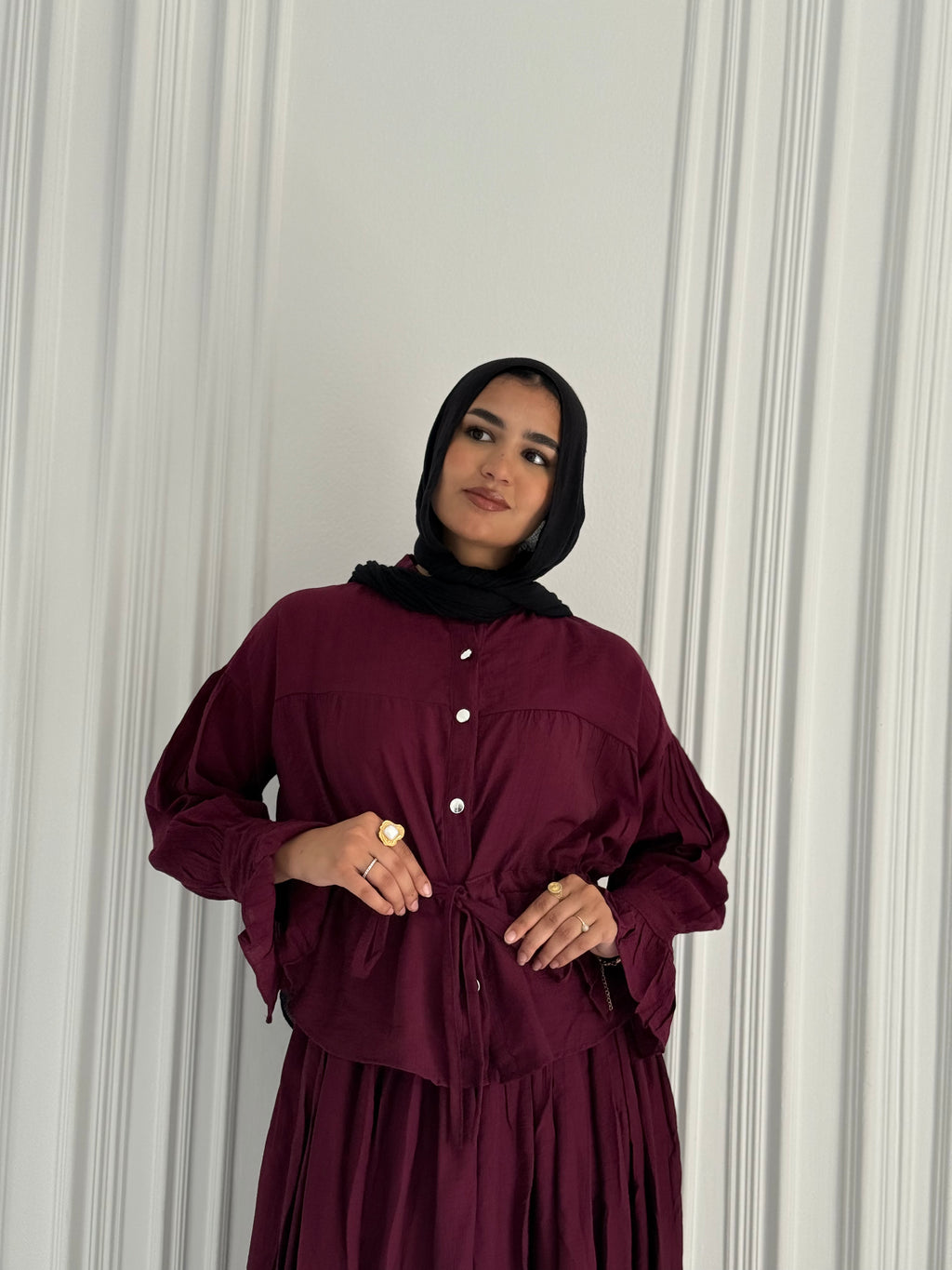 jamila set (burgundy)