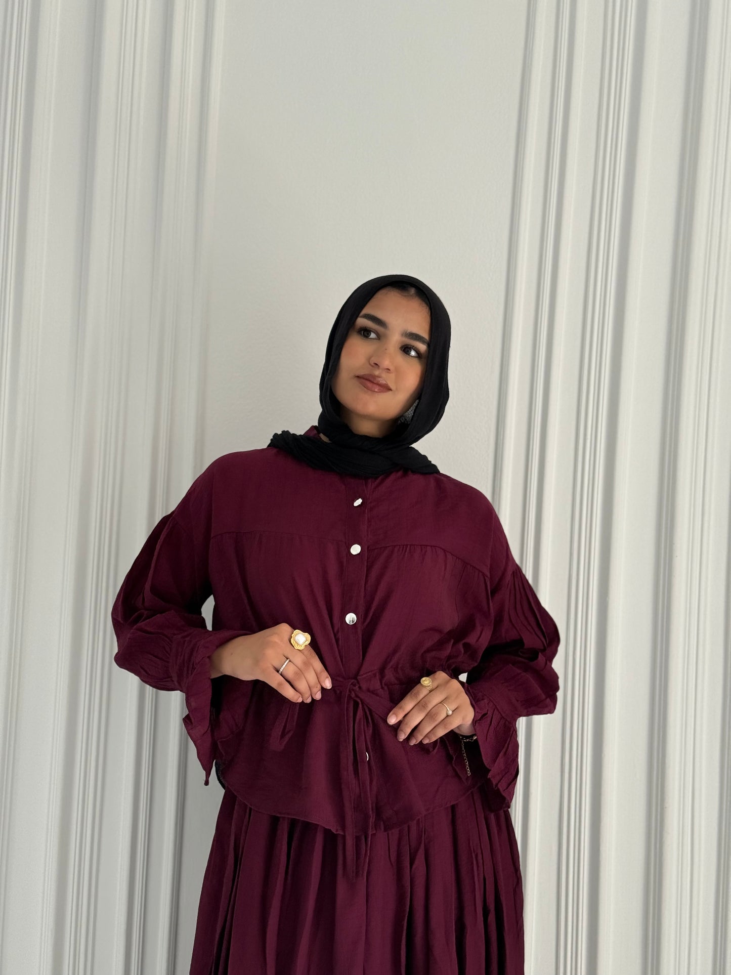 jamila set (burgundy)