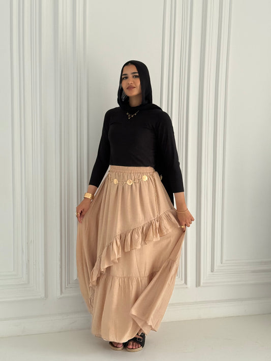 HANIN SKIRT (BEIGE)