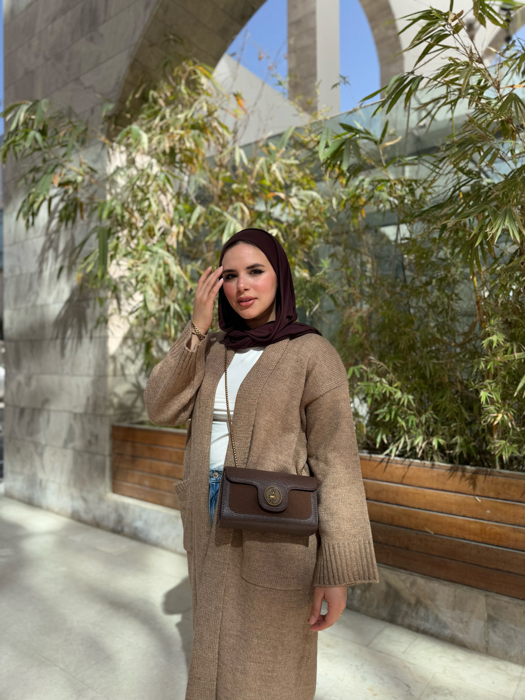 Dark beige cardigan