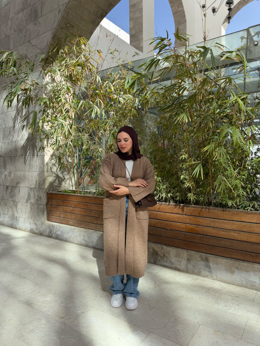 Dark beige cardigan