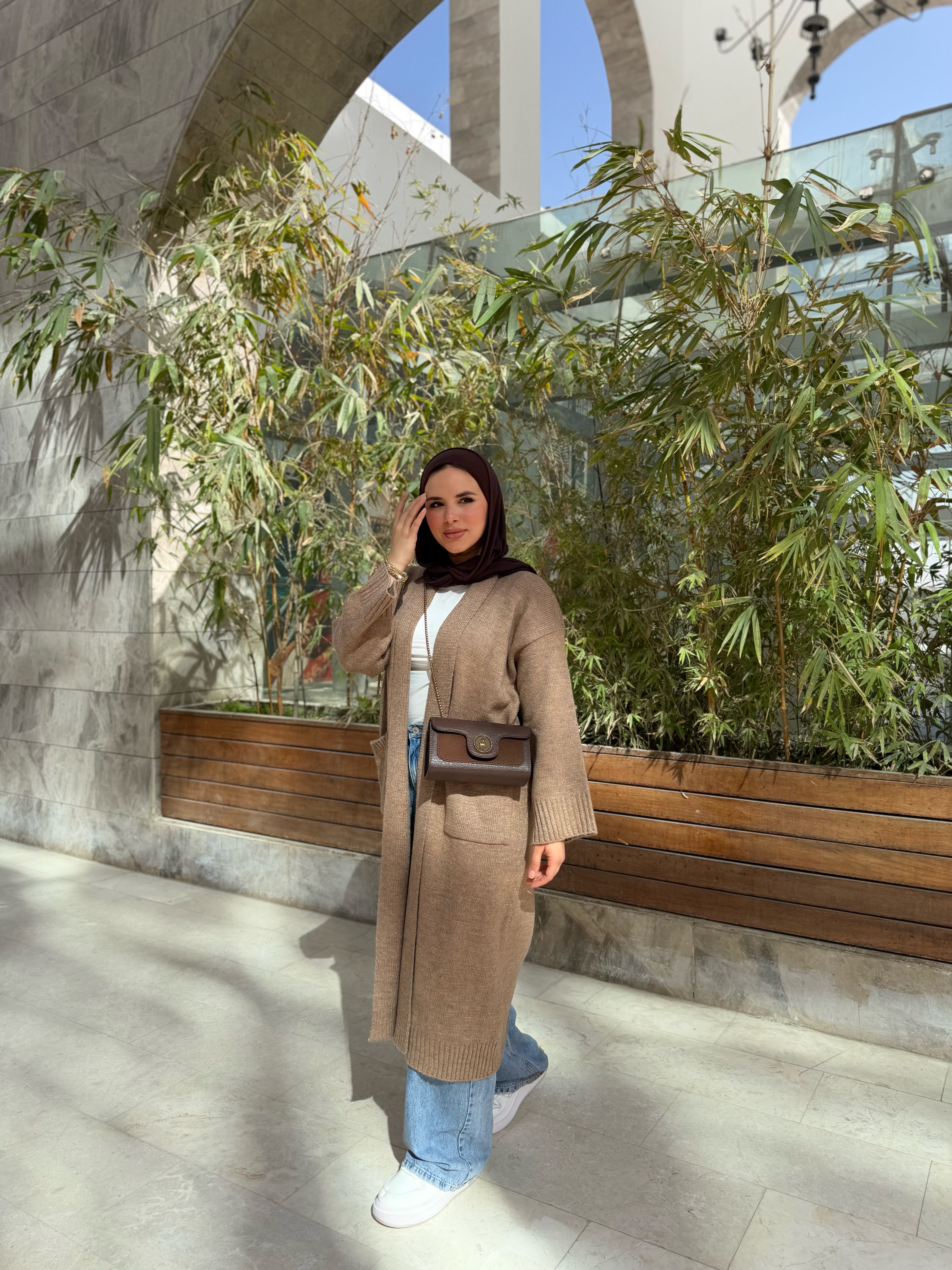 Dark beige cardigan