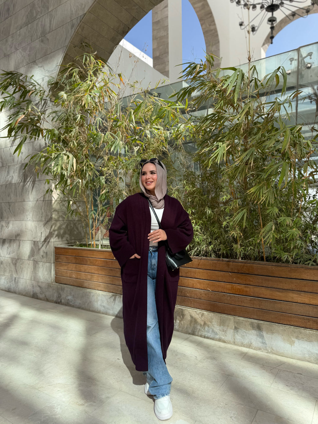 Burgandy cardigan