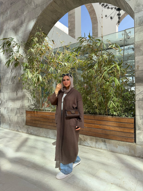 Brown cardigan