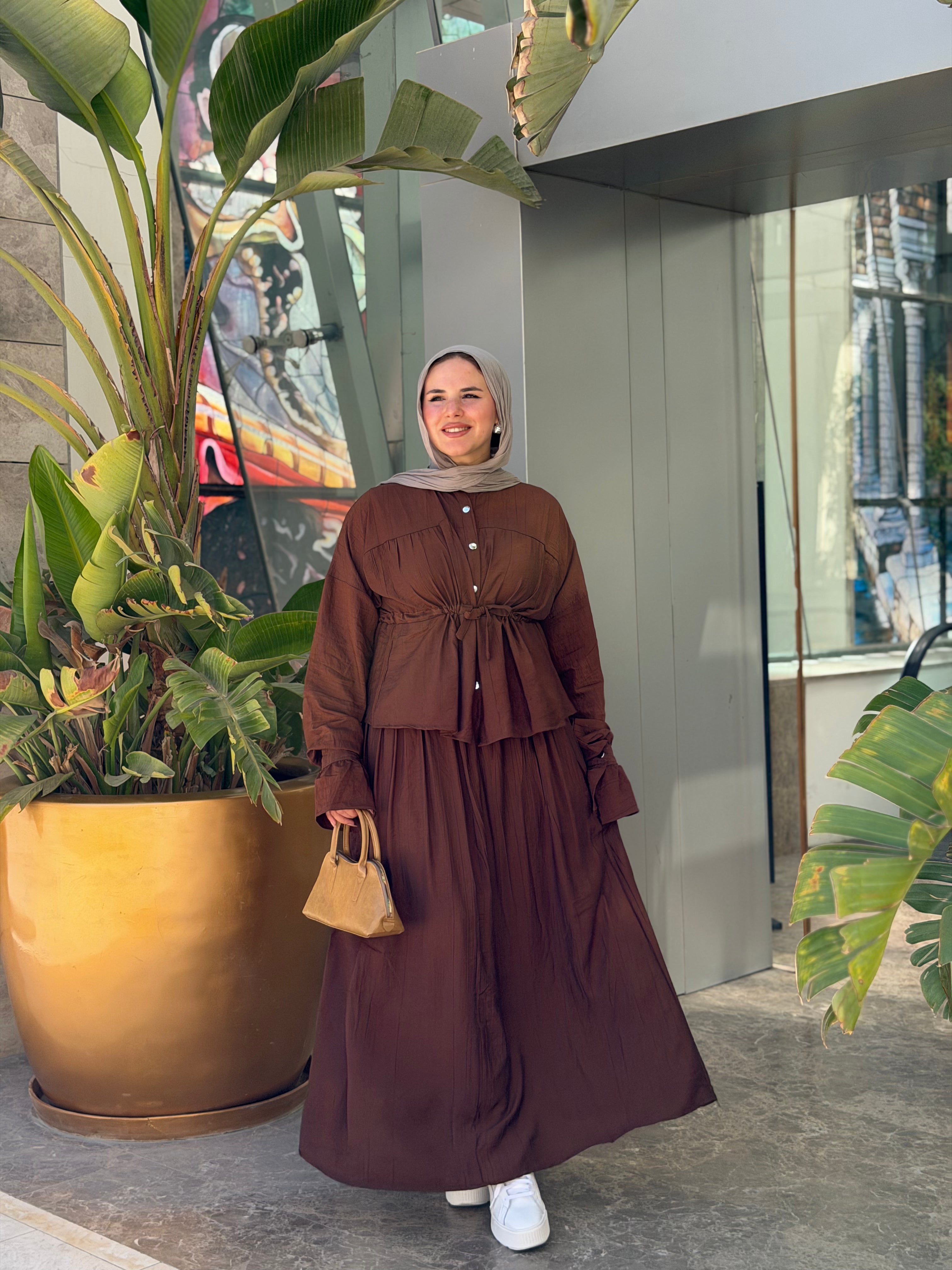 JAMILA SET ( BROWN )