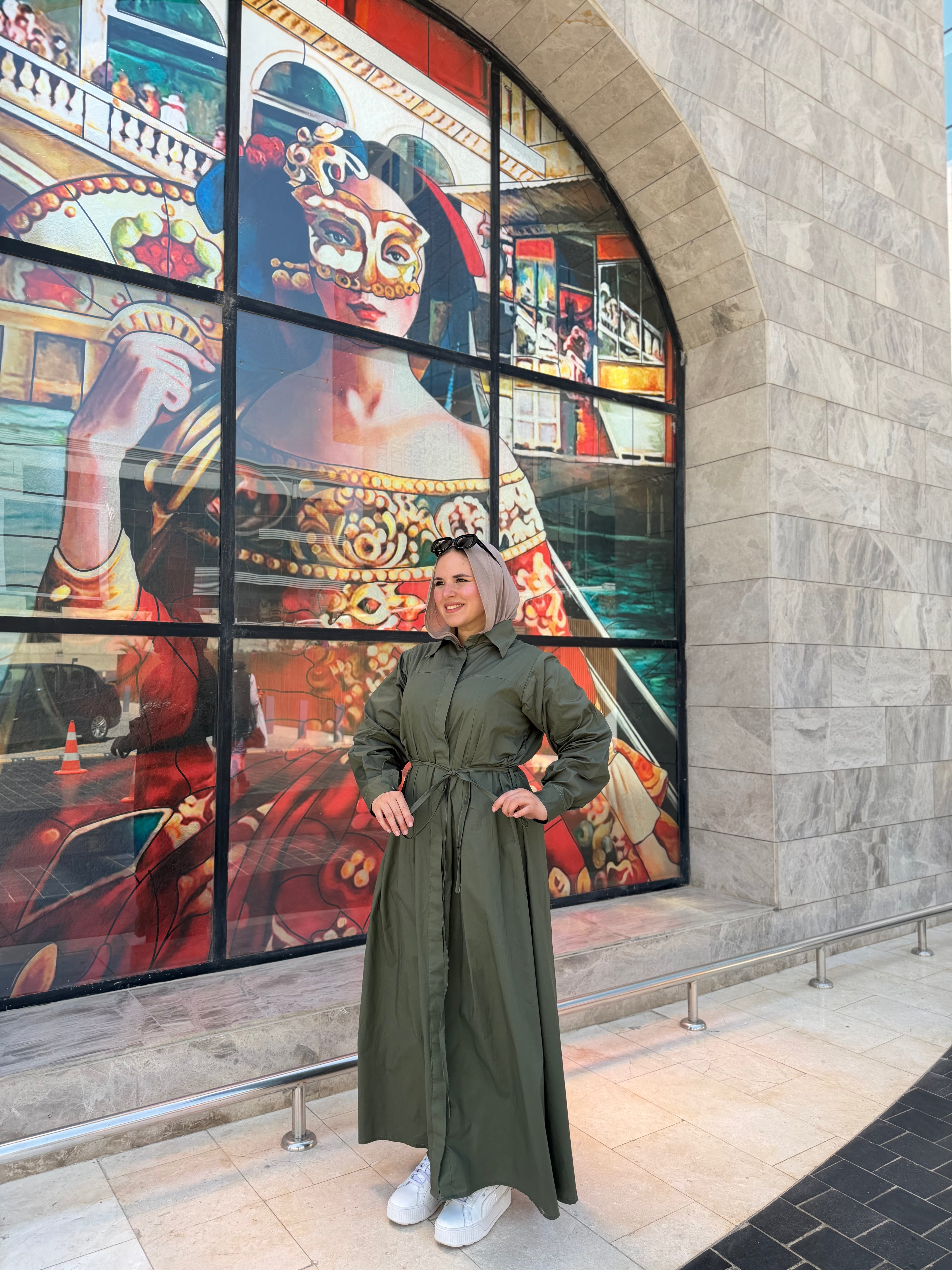 RAFEF DRESS (Olive)
