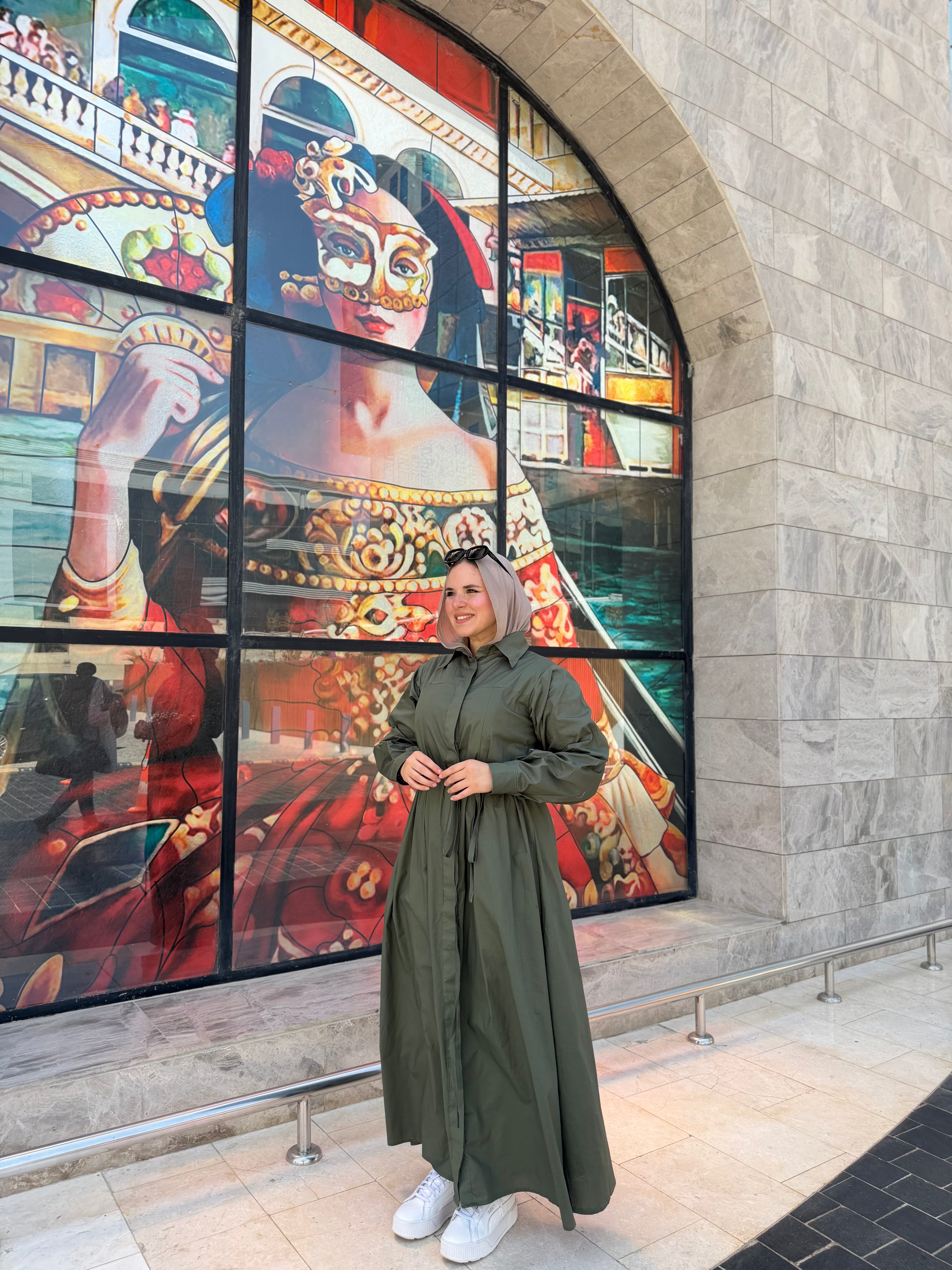 RAFEF DRESS (Olive)