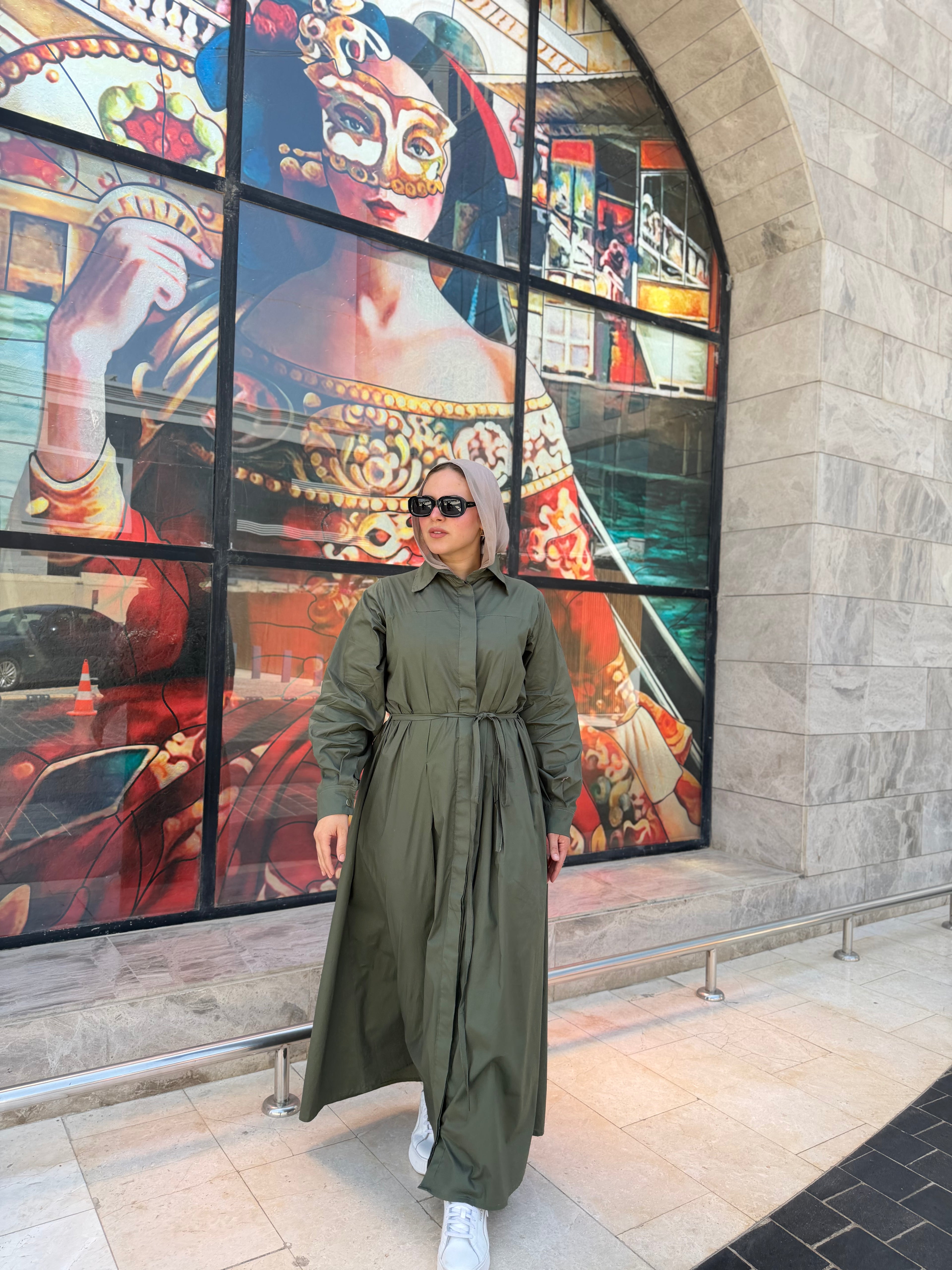 RAFEF DRESS (Olive)