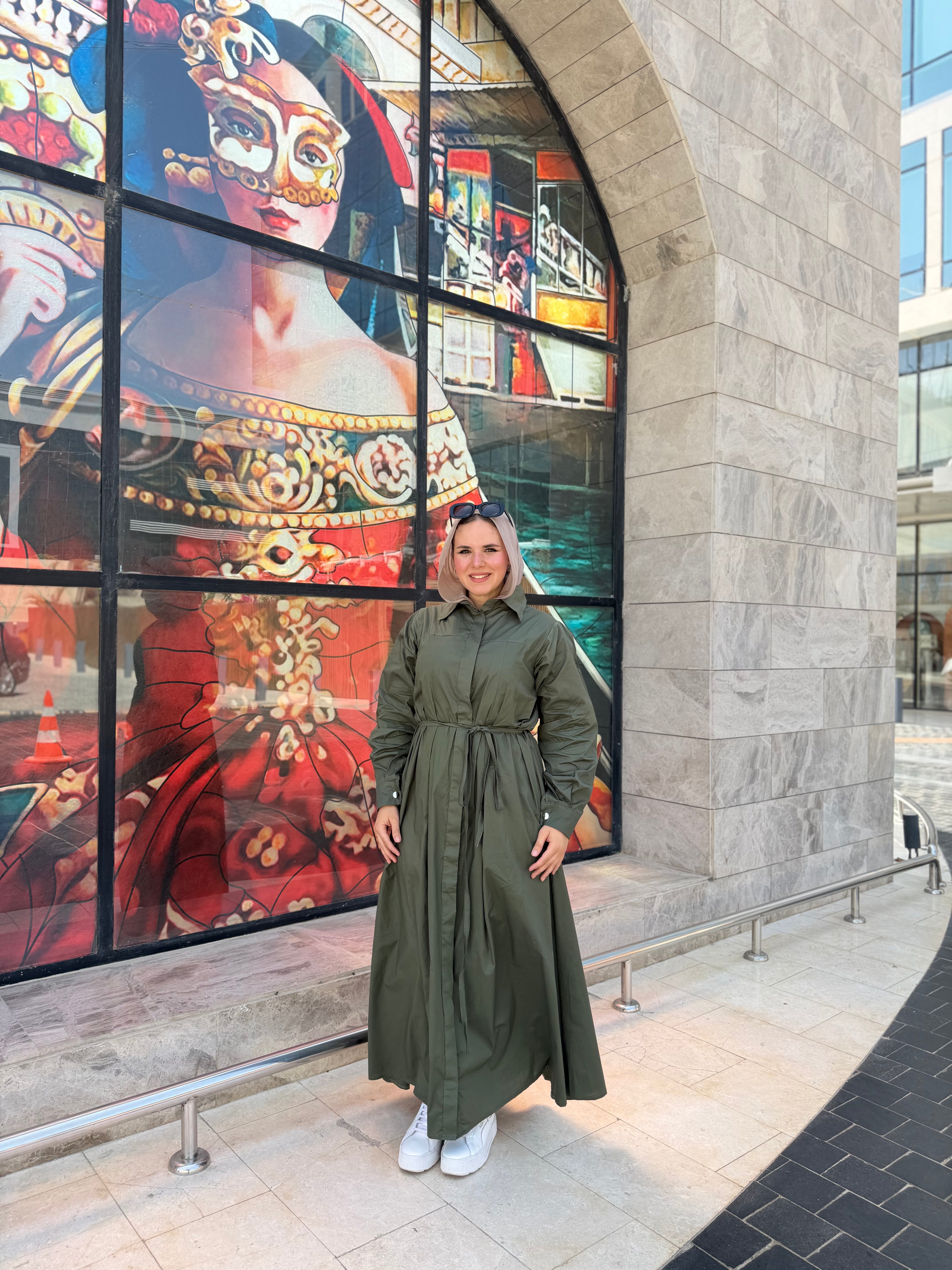 RAFEF DRESS (Olive)