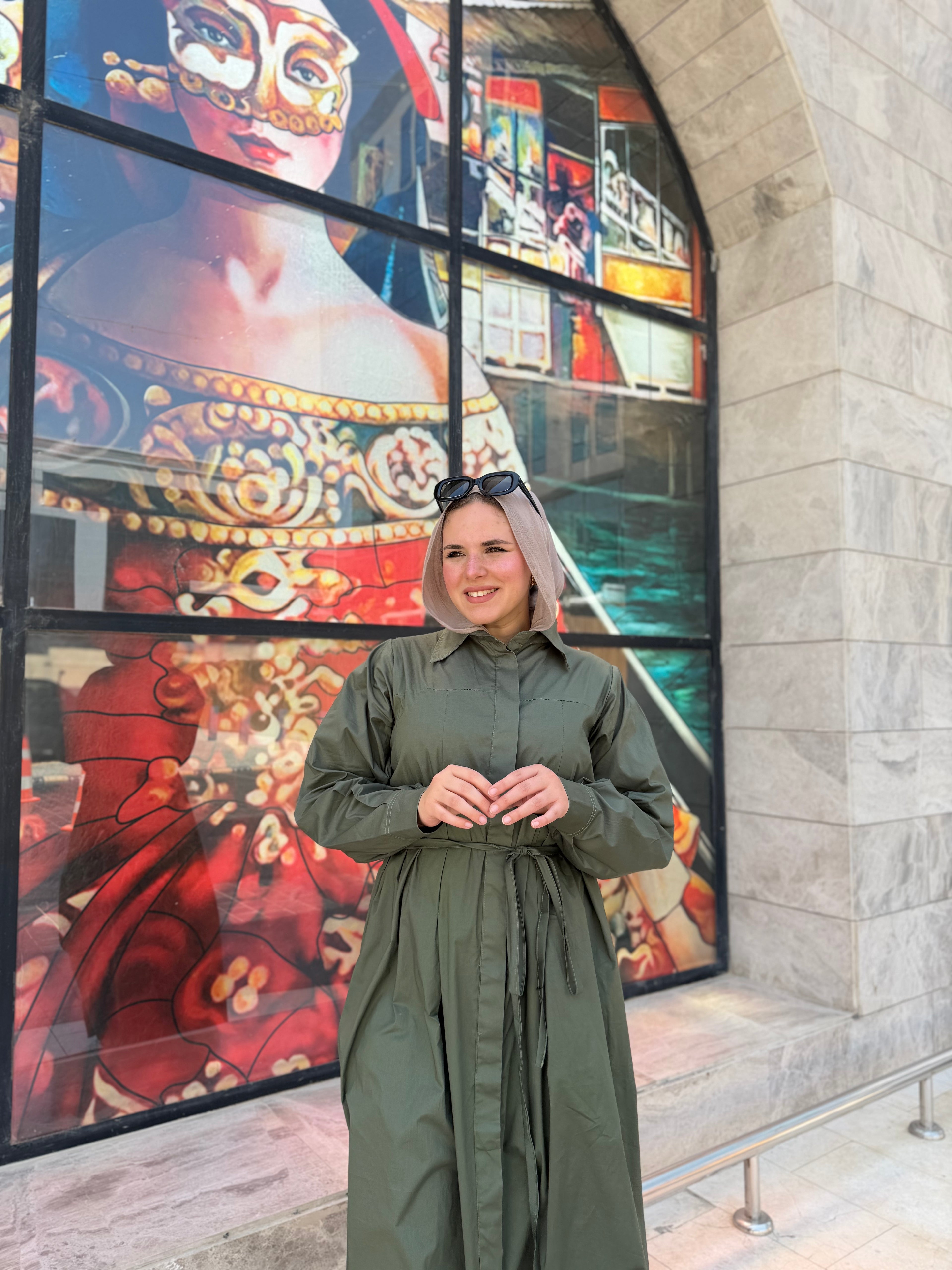 RAFEF DRESS (Olive)