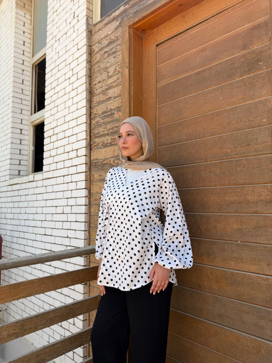 polca dots ( white)
