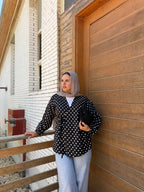 dana blouse ( Black polka dots )