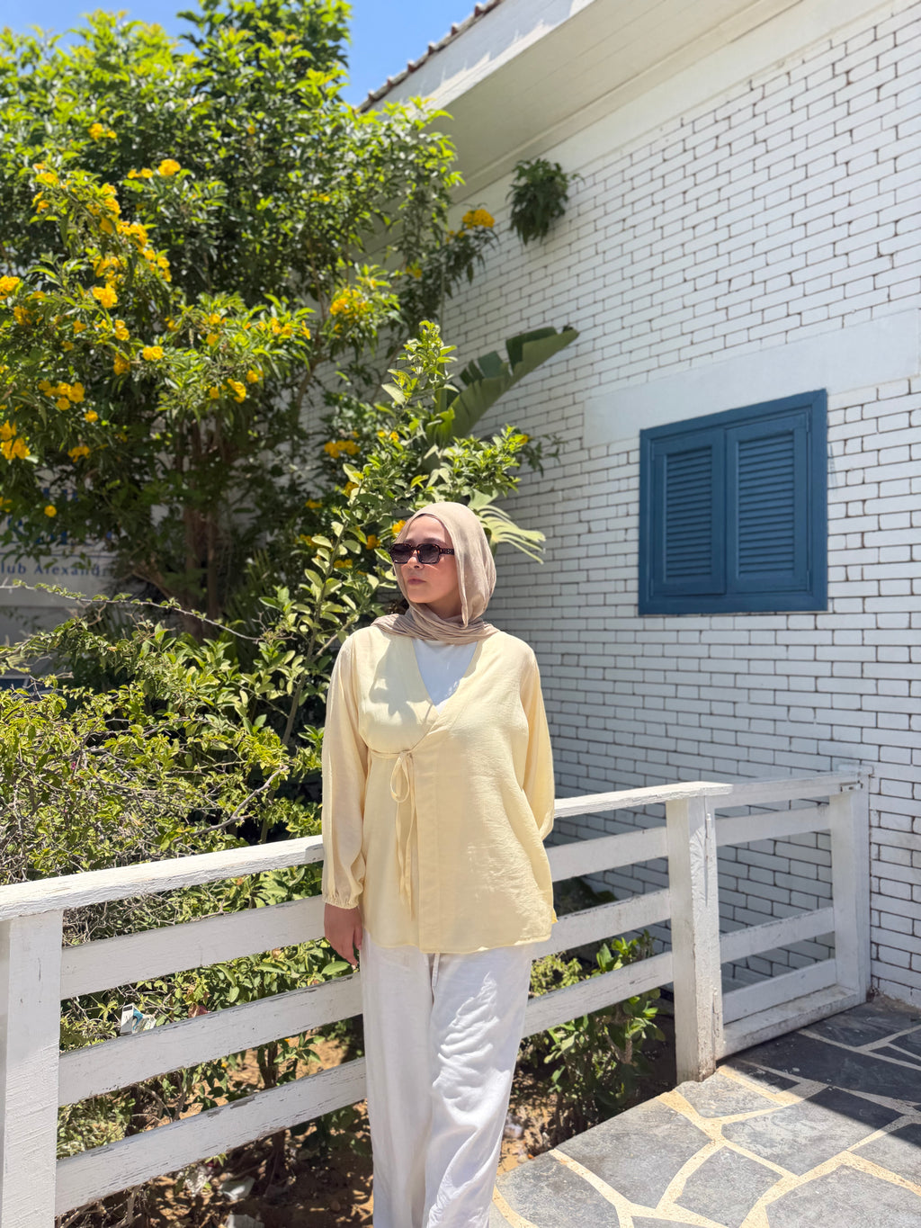 dana blouse ( butter yellow )