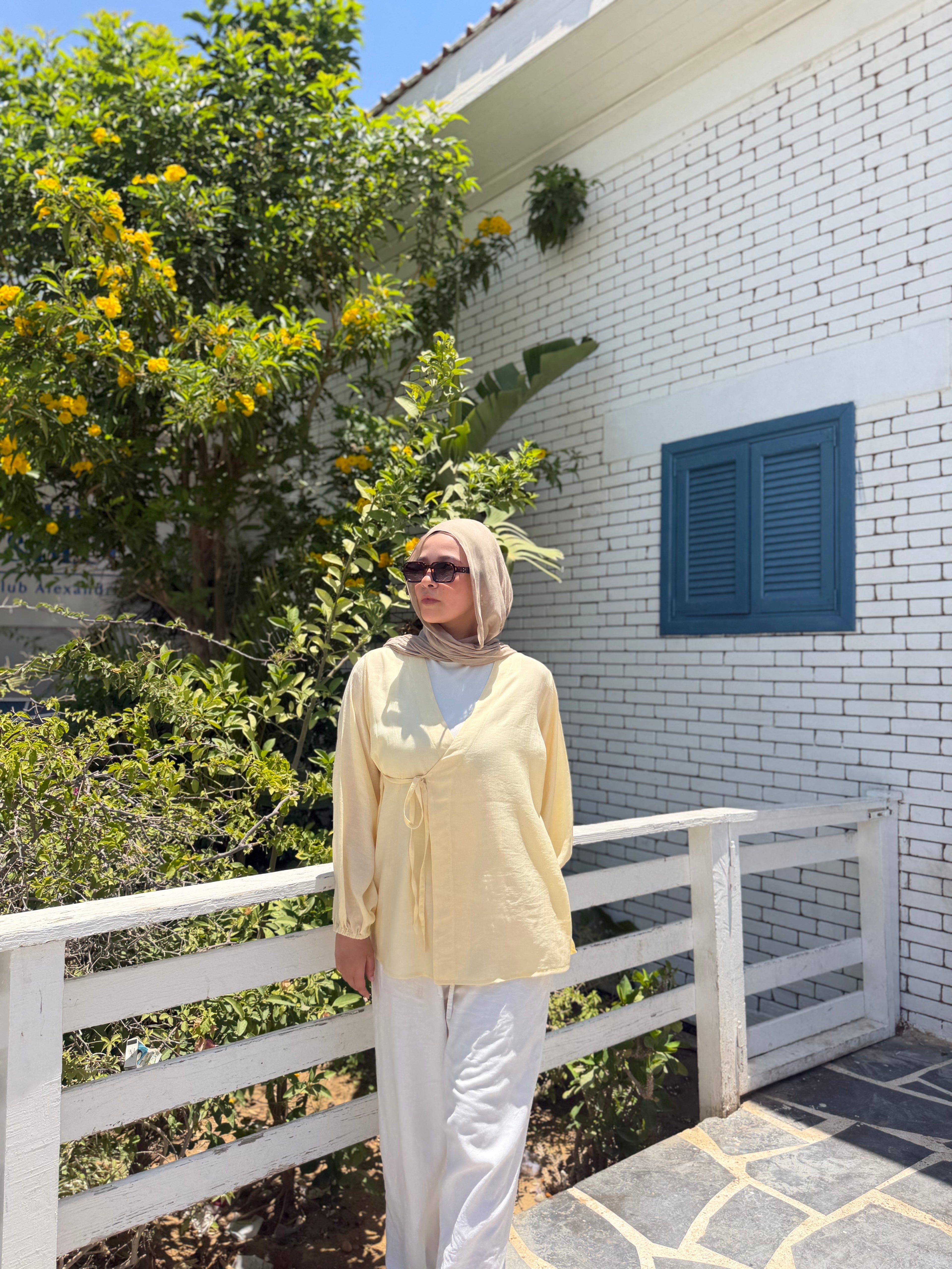 dana blouse ( butter yellow )