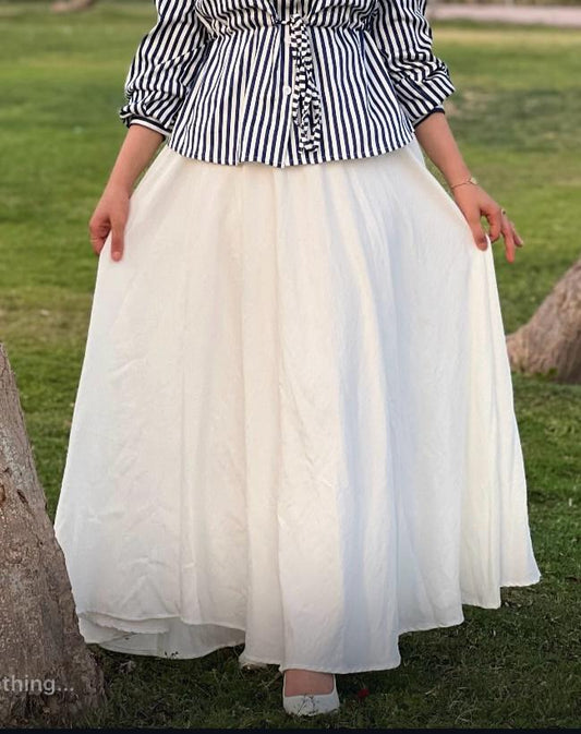 White skirt