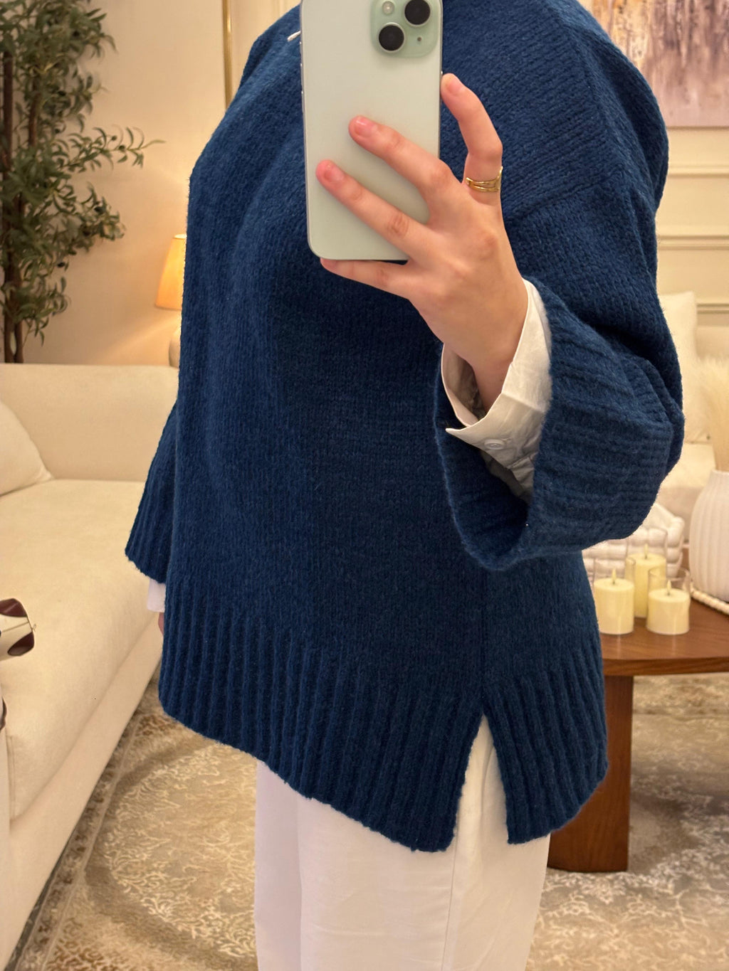 Navy pullover